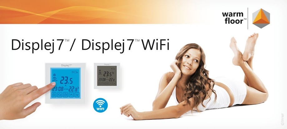 Displej 7 touch screen thermostat